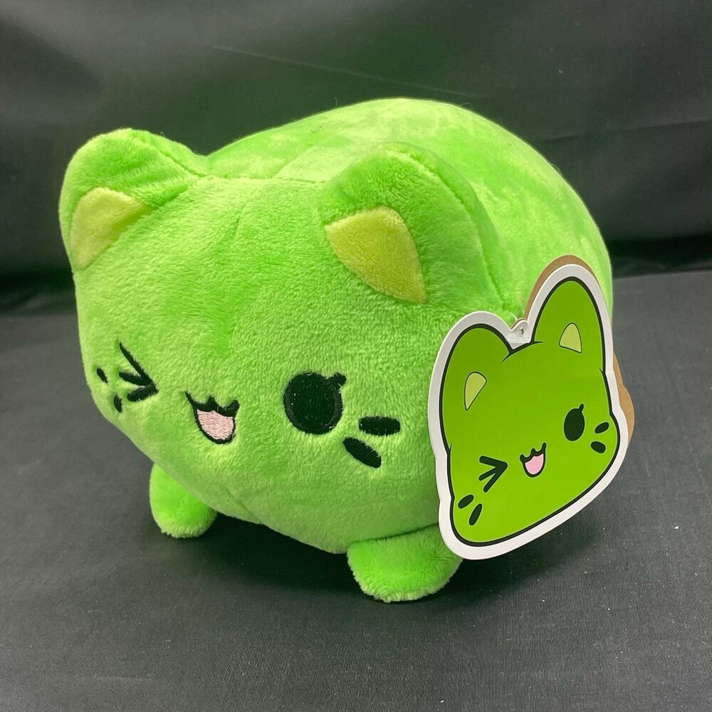 Aurora Tasty Peach Pistachio Lime Green Meowchi Cat Plush NWT 14306